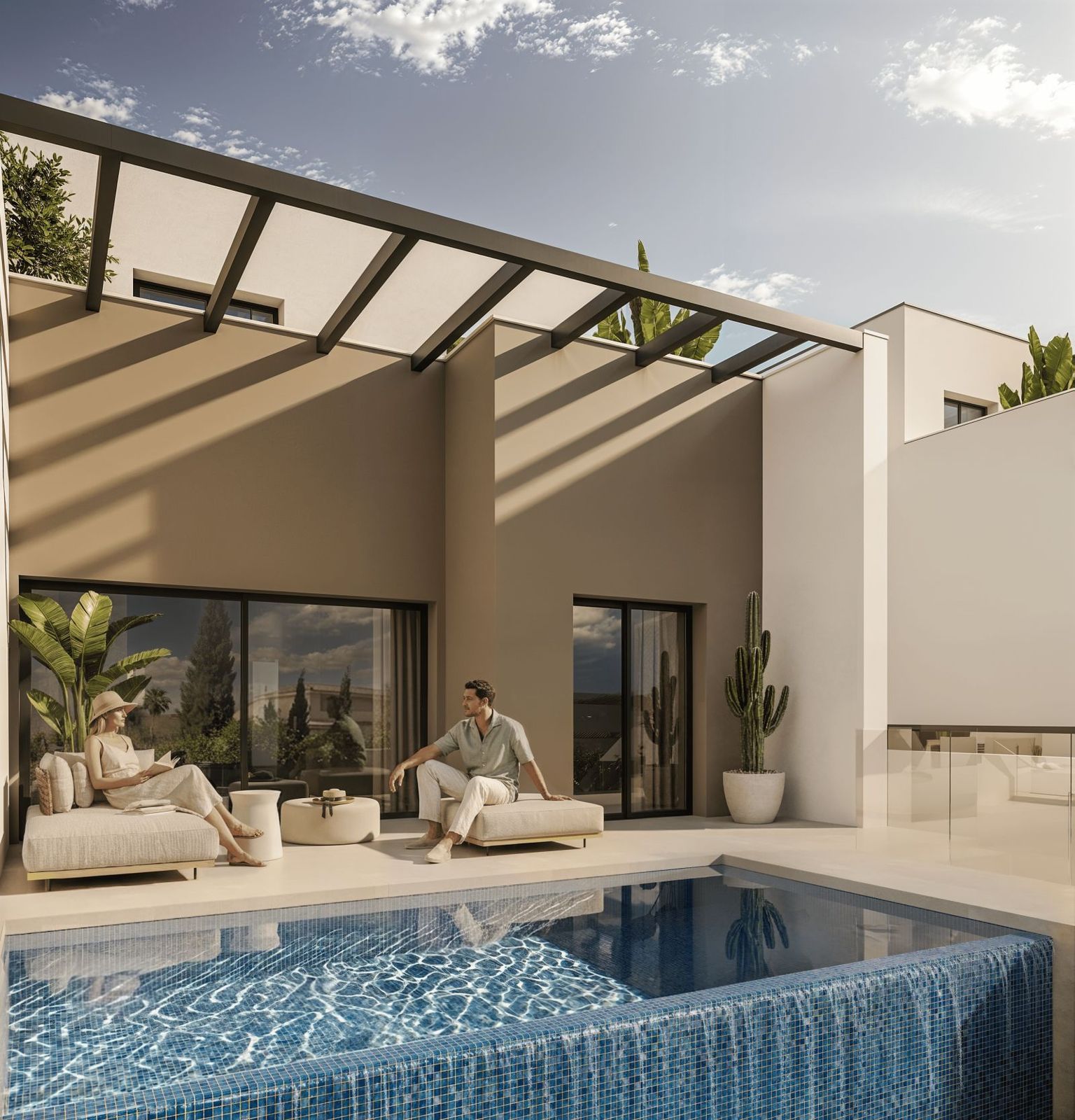 05 modern pool terrace outdoor living